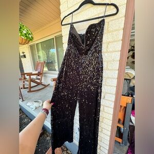 Beautiful Black Sequin Jumpsuit